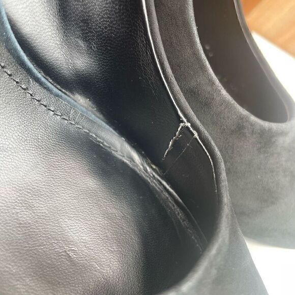 Aldo High Heels Black Silver Size 8.5 Stiletto Round Toe Sexy Pumps - Picture 8 of 12